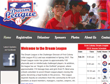 Tablet Screenshot of fcdreamleague.com